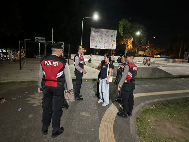 Polres Klungkung Gelar Patroli Malam Antisipasi Gangguan kamtibmas 
