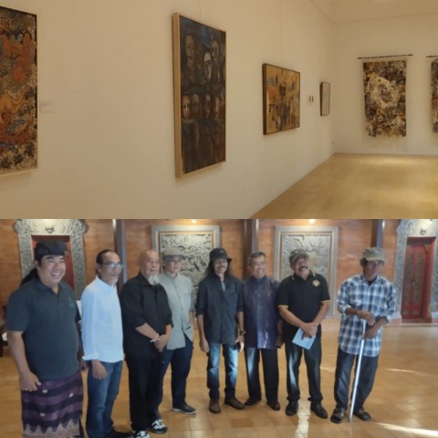 Pameran Pinara Pitu di Griya Santrian Sanur, Kelompok 7 Tampilkan Karya Arsip Perjalanan dan Lukisan Terbaru