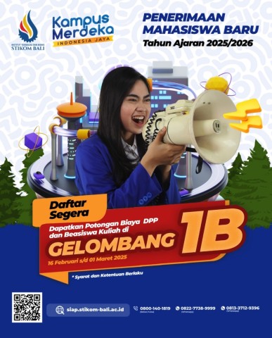 Maba Tahun Ajaran 2025/2026, ITB STIKOM Bali Buka Gelombang IB